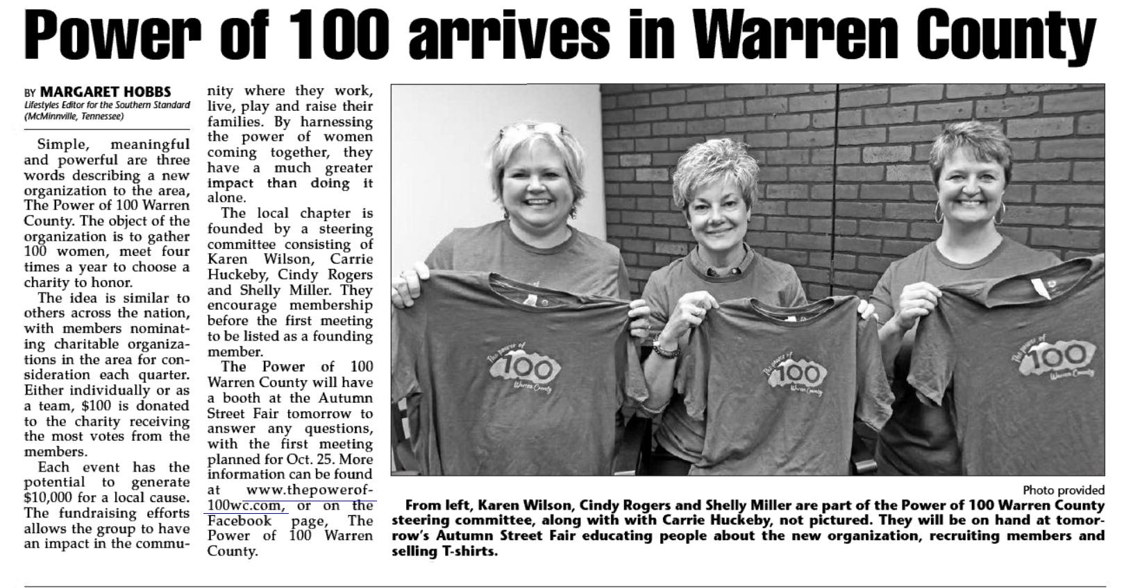 Power of 100 Press Release